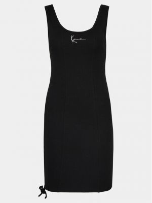 Testhezálló slim fit mini ruha Karl Kani fekete