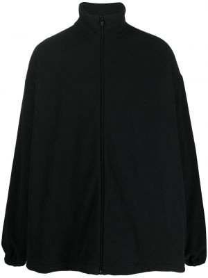 Fleece αντιανεμικό μπουφάν με φερμουάρ Balenciaga μαύρο