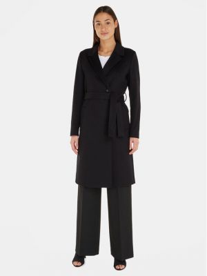 Cappotto di lana Calvin Klein nero