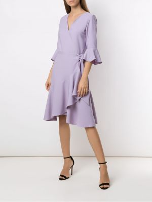Mini vestido con volantes Olympiah violeta