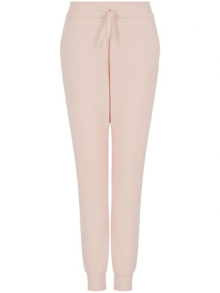 Pantaloni sport cu imagine Armani Exchange roz