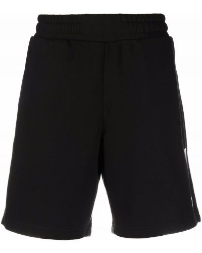 Pantalones cortos deportivos con estampado geométrico Mcq negro