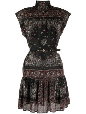 Kleid mit print Zimmermann schwarz