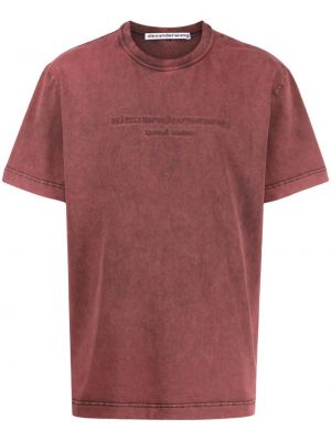 T-shirt aus baumwoll Alexander Wang rot