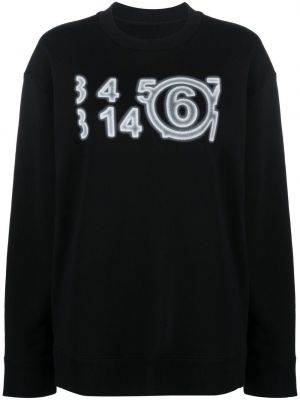 Sweatshirt Mm6 Maison Margiela svart