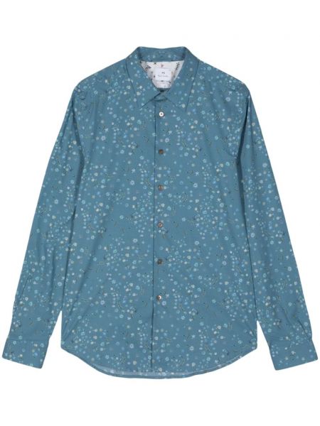 Φλοράλ πουκάμισο με σχέδιο Ps Paul Smith μπλε