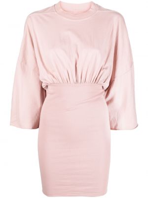 Коктейлна рокля Rick Owens Drkshdw розово