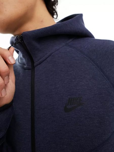 Флисовая куртка с капюшоном Nike синяя