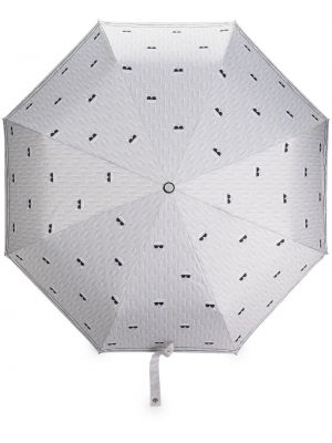 Чадър с принт Karl Lagerfeld сиво