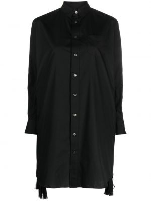 Cipzáras mini ruha Sacai fekete