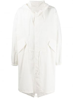 Палто с принт Jil Sander бяло