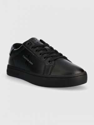 Sneakersy z nadrukiem Calvin Klein Jeans czarne