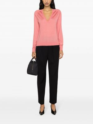 Pullover mit v-ausschnitt Lanvin pink