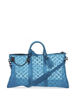 Пътна чанта Louis Vuitton синьо