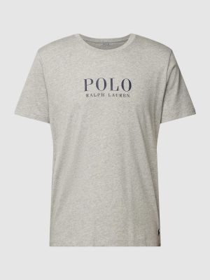 Polo z nadrukiem Polo Ralph Lauren szara