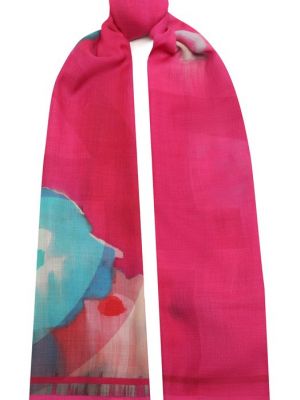 Кашемировый шарф Giorgio Armani розовый