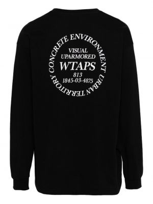 Medvilninis marškinėliai Wtaps juoda