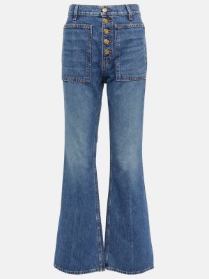 Bootcut džínsy s vysokým pásom Ulla Johnson modrá
