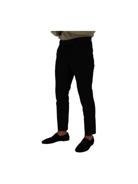 Pantalones chinos de pana skinny Dolce & Gabbana negro