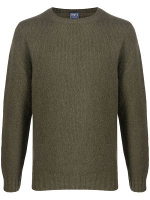 Maglione con scollo tondo Fedeli verde