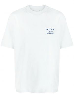 T-shirt mit print Drôle De Monsieur blau