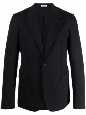 Knappen opp lang blazer Alexander Mcqueen svart