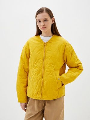 Утепленная демисезонная куртка United Colors Of Benetton желтая