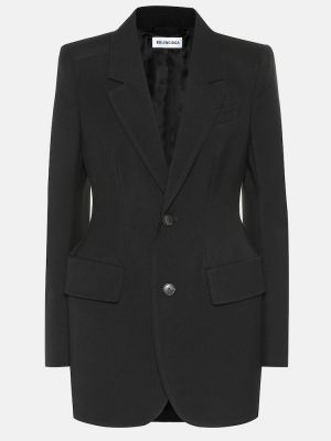 Ull blazer Balenciaga svart