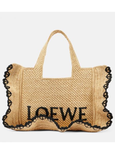 Shopper handtasche mit rüschen Loewe
