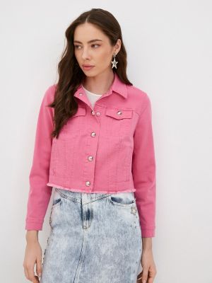 Джинсовая куртка Helmidge розовая