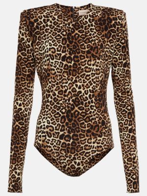 Body cu imagine cu model leopard Alexandre Vauthier