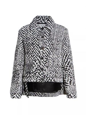 Шерстяной пиджак с принтом с абстрактным узором Loewe