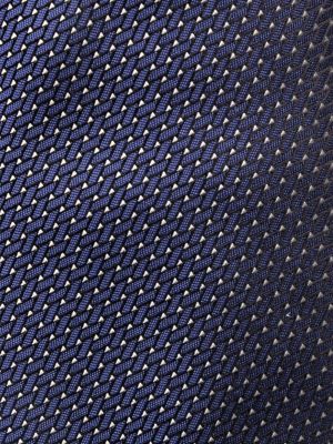 Žakárová hedvábná kravata Lanvin modrá