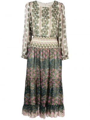 Μάξι φόρεμα με σχέδιο Saloni πράσινο