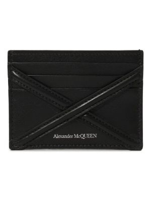 Кожаный кошелек Alexander Mcqueen черный