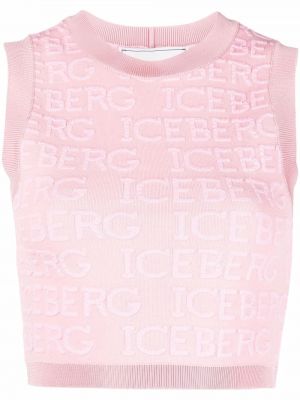 Crop top Iceberg rosa