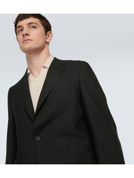 Yün blazer Canali siyah