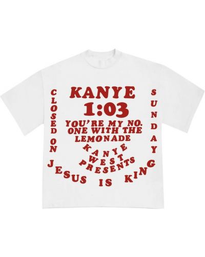T-shirt Yeezy - Biały