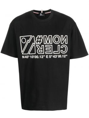 T-shirt en coton à imprimé Moncler Grenoble