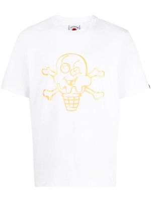 T-shirt con stampa Icecream bianco