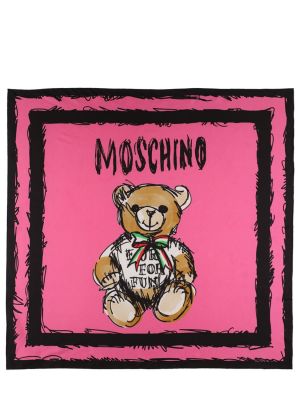 Echarpe en soie à imprimé Moschino