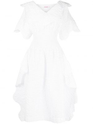 Midi haljina Charles Jeffrey Loverboy bijela