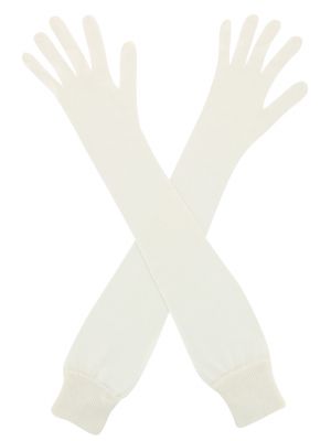 Перчатки Ermanno Scervino белые