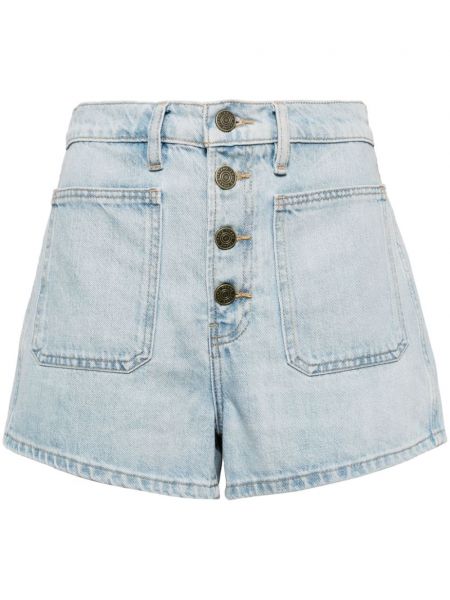 Knappen op denimshorts Frame blå