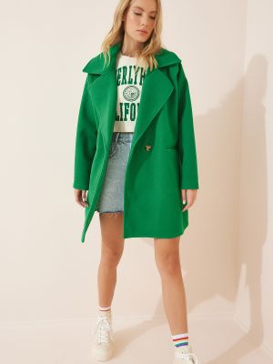 Παλτό Happiness İstanbul πράσινο