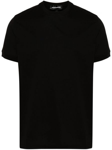 Kokvilnas t-krekls ar izšuvumiem Salvatore Santoro melns
