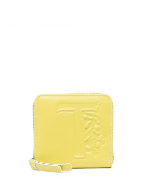 Kožená peňaženka Tod's žltá