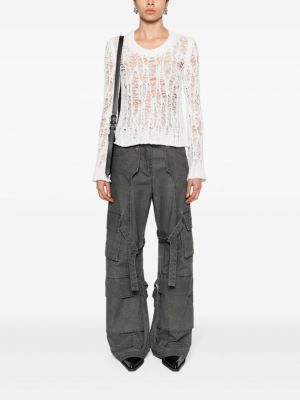 Distressed pullover Acne Studios weiß
