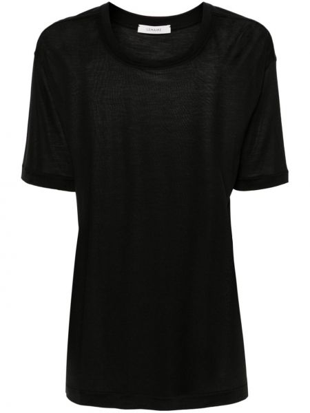 Tricou de mătase Lemaire negru