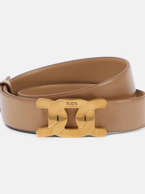 Cinturón de cuero Tod's beige
